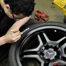 Universal Tire Marker Pen Waterproof Permanent Paint Tires Car Tread Rubber 2Pcs