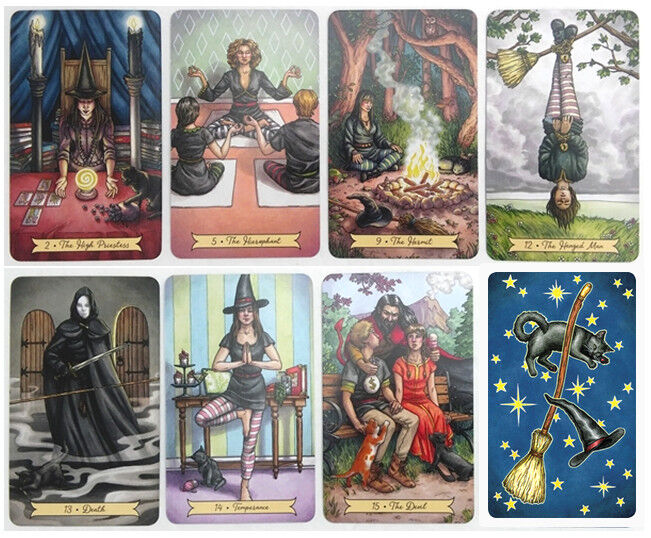 Compra online de Everyday Witch Tarot, jogos de baralho de 78