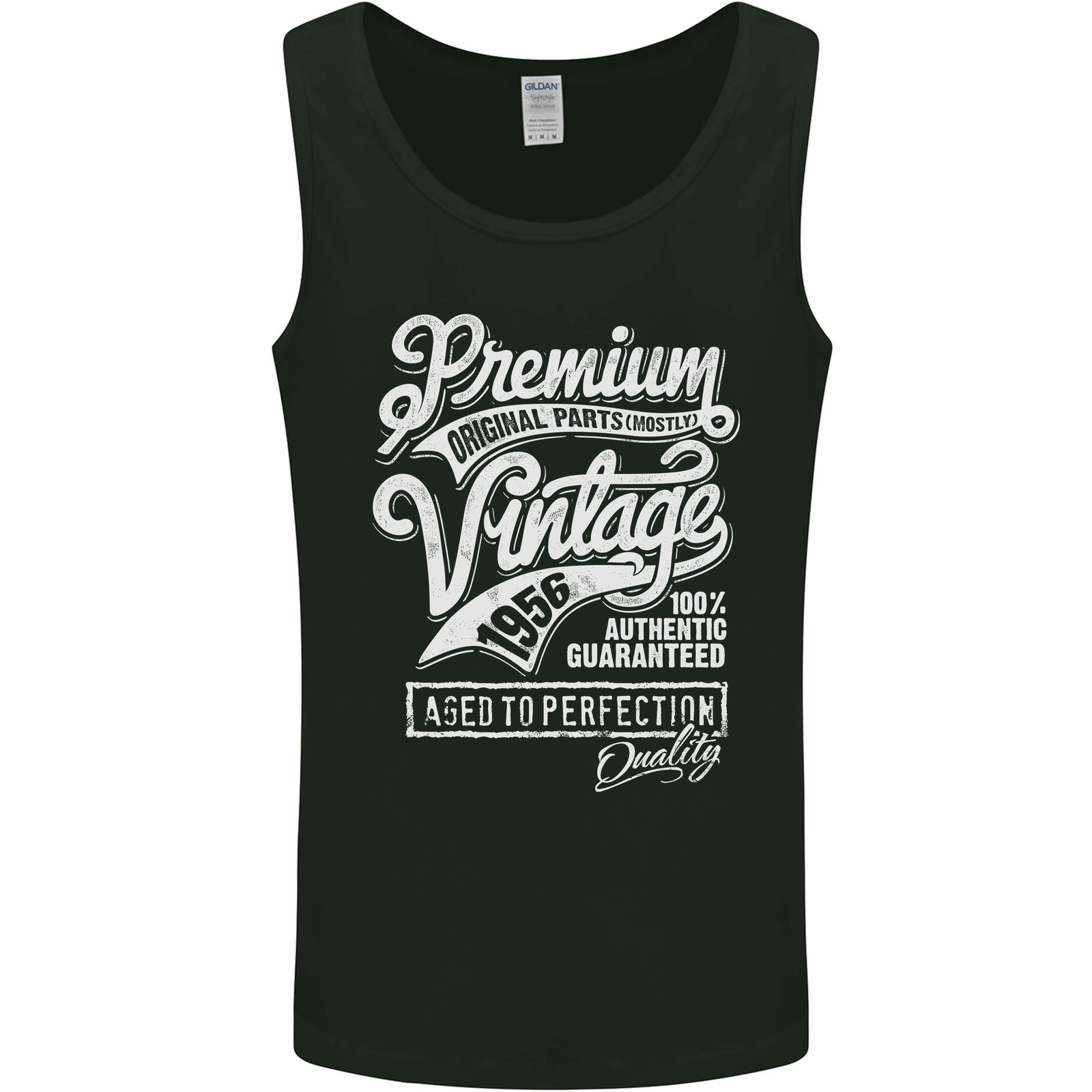 Aged to Perfection Vintage 69th Birthday 1956 Mens Vest Tank Top