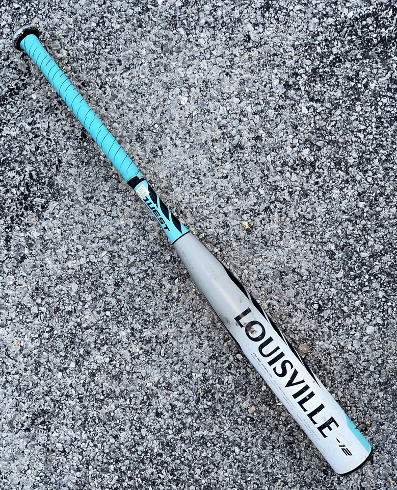 Batte De Softball Fastpitch Louisville Slugger Quest Pour Jeune -12, 28 Pouces, 16 Oz, Diamètre 2 1/4 Pouces (modèle FPQUD12-20) - État Très Propre