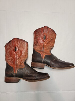 J.B. Dillon Reserve Cowboy Boots Mens SZ 9 D LIZARD LEATHER  display picture 1
