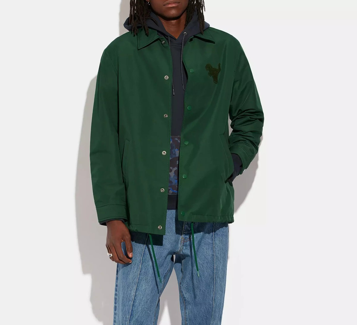 NWT Coach Men's Coaches ES Jacket size XS color Dark Pine NWT Coach Men's Coaches ES Jacket size XS color Dark Pine