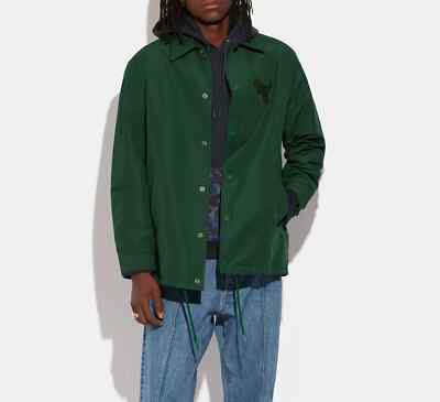 NWT Coach Men's Coaches ES Jacket size XS color Dark Pine NWT Coach Men's Coaches ES Jacket size XS color Dark Pine