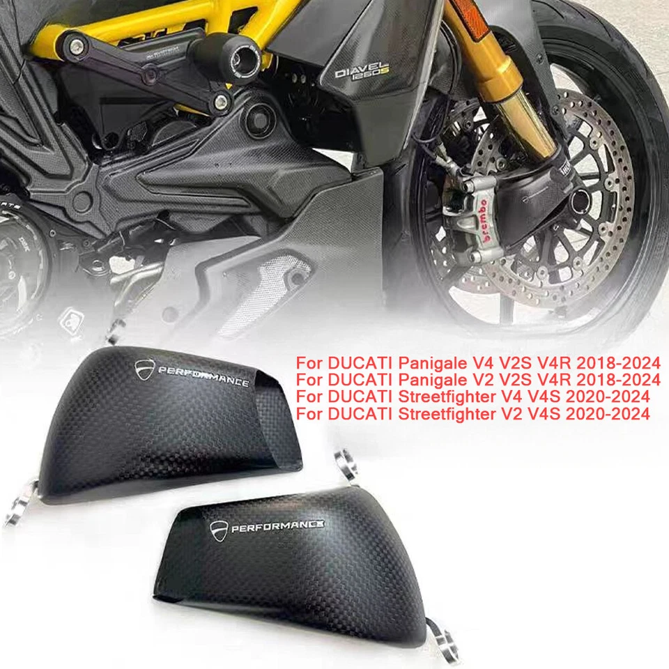 Matte Carbon Fiber Air Brake Duct For Ducati Panigale V4 S R Streetfighter V4 S - image 2 of 4