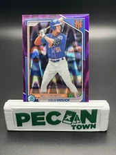 2024 Bowman Chrome Colin Houck Purple Lava Refractor /250 New York Mets Prospect