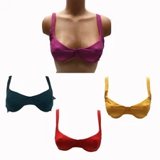 DKNY Swimwear Womens Lined Bikini Swimsuit Swim Top with Underwire