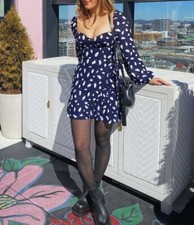 NWT Reformation Cammi Minidress Splatter US6 Orig.$248