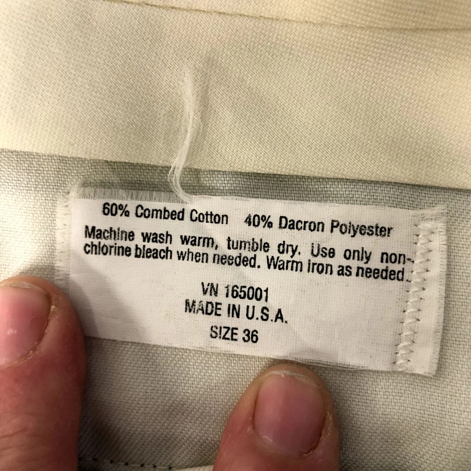 Vtg 80's Men's TURQUOISE USA Made MoD Belted GOLF Pants CASUAL Trousers 36 - Image 3 of 4