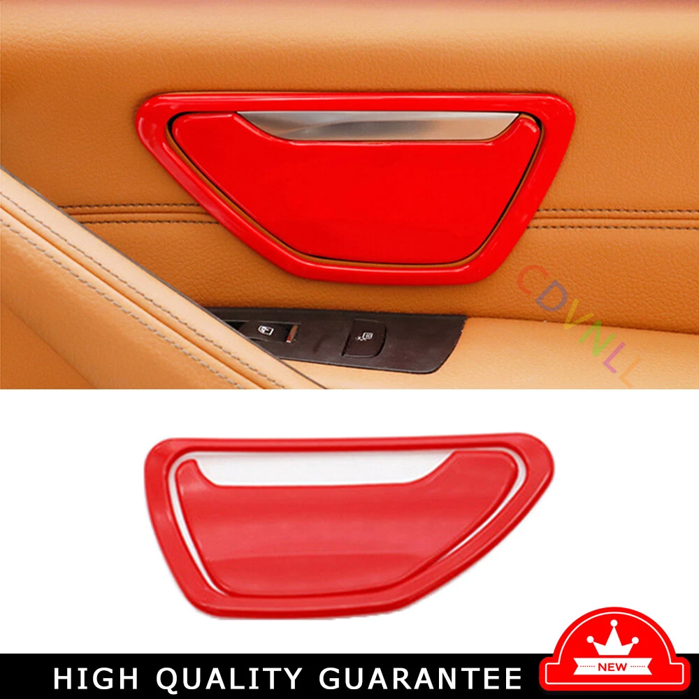 For BMW 5 Series G38 2018-24 Bright Red Rear Inner door Ashtray Panel Cover Trim