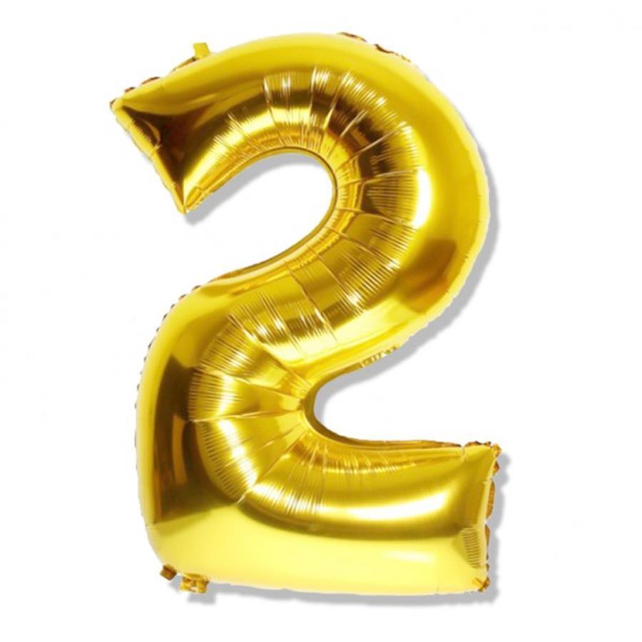 5901238632948 Балон cyfra 2 35 см злотых GODAN ГОДАН 2890₽