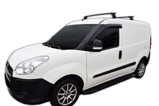 Wind Deflectors For Fiat Doblo 2010-2022 2-Pcs Set Tape On Tinted SCOUTT