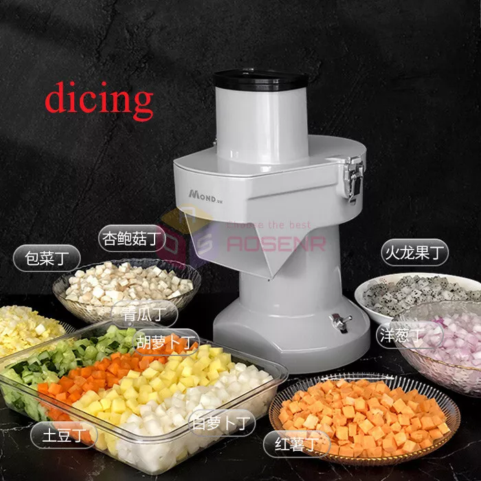 Commercial Electric Vegetable Fruit Dicer, 110V Stainless Steel Automatic  Fruit and Vegetable Chopper Dicer Chopper Machine for Onions, Carrots