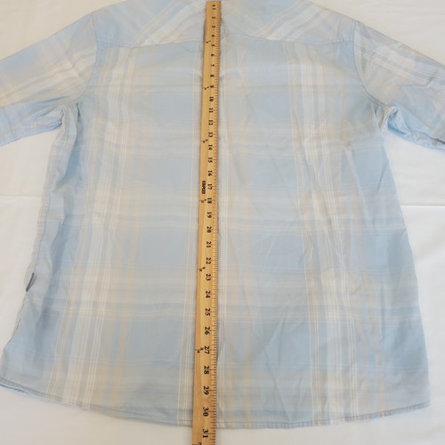 Orvis Hemd Herren Large blau kurzarm leicht FORELLENBUM Button Down L - Bild 5 von 5