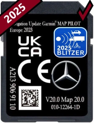 MERCEDES GARMIN MAP PILOT V20 2025 NTG5 STAR2 SCHEDA SD A213 EUROPA