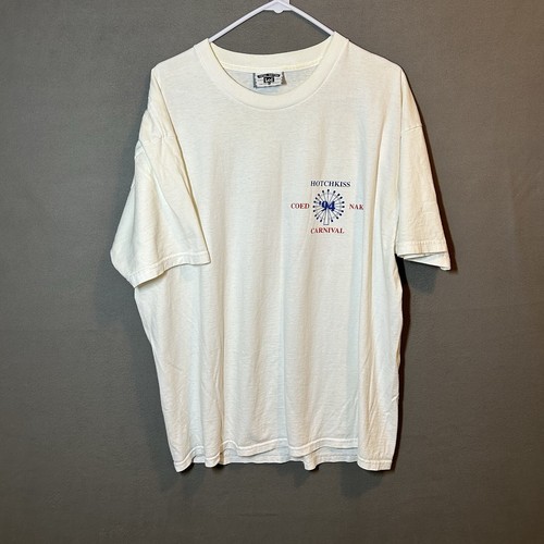 VTG '94 CoEd Naked Carnival S/S T Shirt Adult XL White Lee Total Cotton - Picture 4 of 19