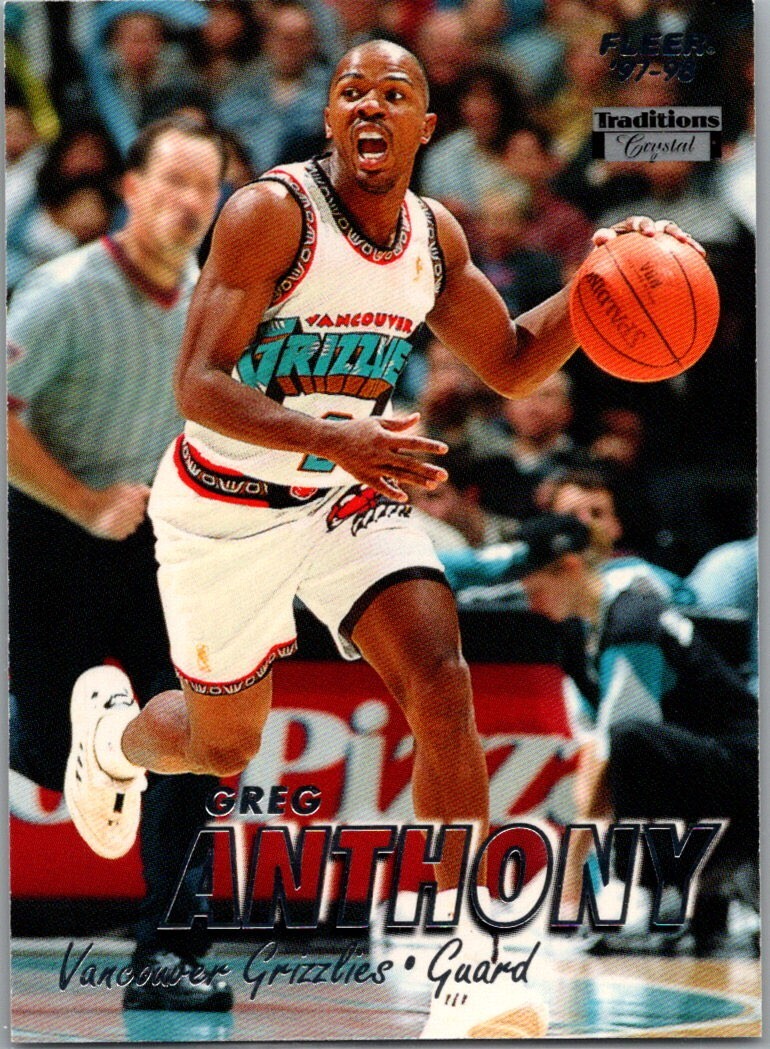 1997-98 Fleer Crystal Traditions #86 Greg Anthony Grizzlies