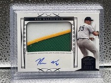 Ken Waldichuk Silver Auto /99 - 2022 Leaf Trinity - Oakland Athletics