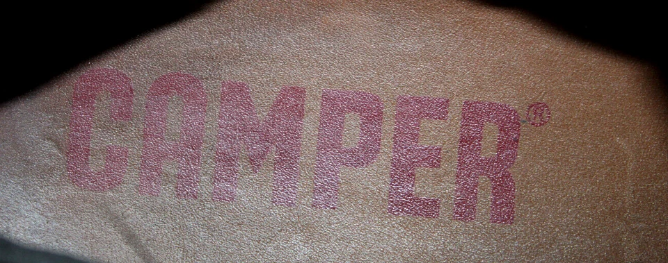 Camper Chaussures Hommes Sz 8.5 Europe 42 Marron Cuir S9009 - Photo 4/4