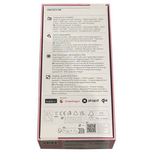 HMD Skyline 5G TA-1600 | 128GB/256GB Factory Unlocked Android 14 Smartphone GSM - Picture 10 of 11