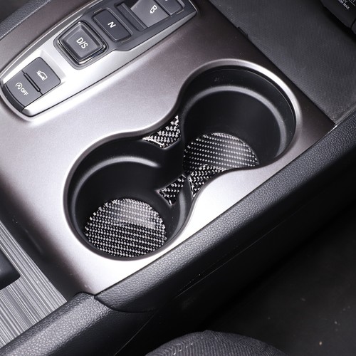 Soporte para tazas de control central de fibra de carbono borde para Honda Pilot 2015-2019 - Imagen 4 de 14