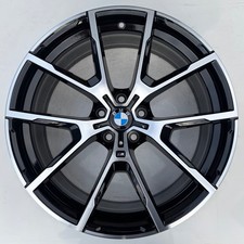 894M 20” GENUINE BMW 8 SERIES G14 FRONT ALLOY WHEEL BLACK DIAMOND CUT 8J 5A07083