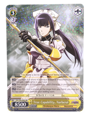 Weiss Schwarz Overlord Narberal Maid OVL/S99-E002 RR English Anime Trading Card