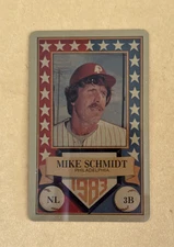 1983 PERMA GRAPHIC==GOLD==ALL-STAR #-16 MIKE SCHMIDT==PHILADELPHIA PHILLIES