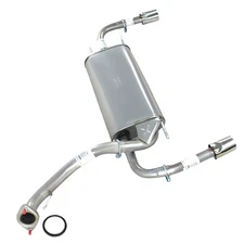 Stainless Steel Exhaust Rear Muffler fits: 2010-2013 Mazda 3 2.5L SEDAN
