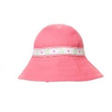Janie and Jack Daisy Garden Sun Hat Frog Ribbon Bow Summer Beach Cut Sz 6-8 New