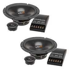 PowerBass S-60C - 6.5" Component OEM Replacement Speaker - Pair - Open Box