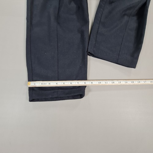 YMC Womens Trousers Navy Blue Medium Sylvian Wool Pants Pleated Balloon Barrel - Picture 5 of 8
