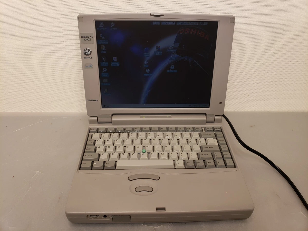 Toshiba T1910 Vintage Laptop. non testé NOT TESTED