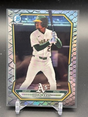 2026 Bowman Chrome REPTILLIAN Leo DeVries #BCP-63 - Athletics