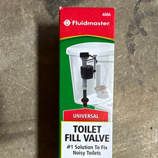 Fluidmaster 400A Universal Toilet Fill Valve Anti-Siphon Adjustable Height