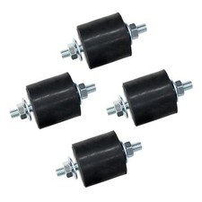M8 40x40mm Rubber Isolator Mounts, 4 Pcs Anti-Vibration Mounts for Double Studs