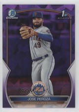 2023 Bowman Sapphire Edition Chrome Prospects Purple /25 Jose Peroza 0xh3