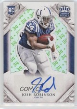 2015 Panini Crown Royale Retail Jersey Number 25/34 Josh Robinson #175 Auto 0az