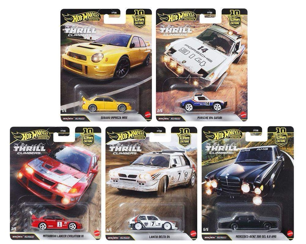 Hot Wheels Premium Car Culture 2026 Thrill Climbers Set of 5