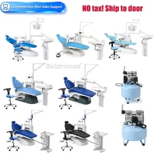 Dental Unit Chair Computer Controlled DC Motor / Silent Oil-Free Air Compressor