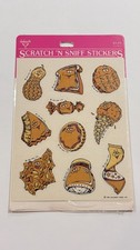 Vintage 1983 Hallmark Ambassador Peanut Butter Scratch N Sniff Stickers Sealed