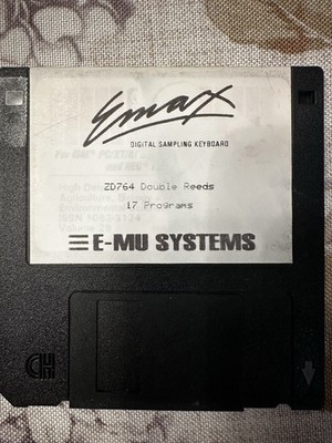 E-MU Emax Klangbibliothek Diskette - ZD764 Double Reeds (17 Programs)