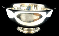 Vintage Gorham Silver Pedestal Footed 12" Punch Bowl