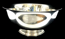 Vintage Gorham Silver Pedestal Footed 12" Punch Bowl