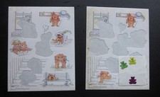 Lot of Vintage Teddy Bear Sticker - 1989 Hallmark and Sandylion