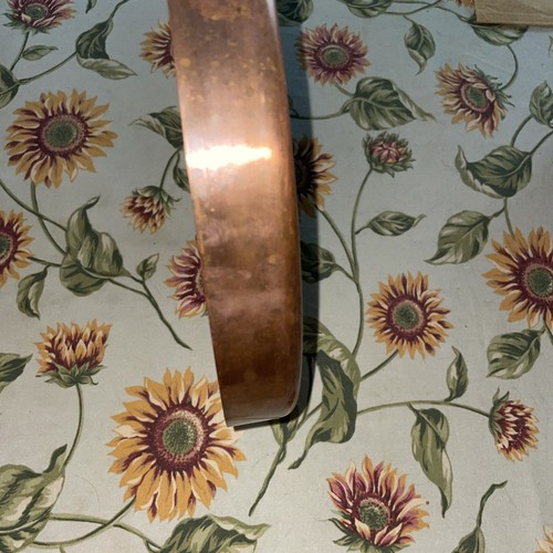 COPPER Paul Revere 11.5" ROUND SKILLET 1776-1976 Brass Handle USA VINTAGE - Picture 16 of 21