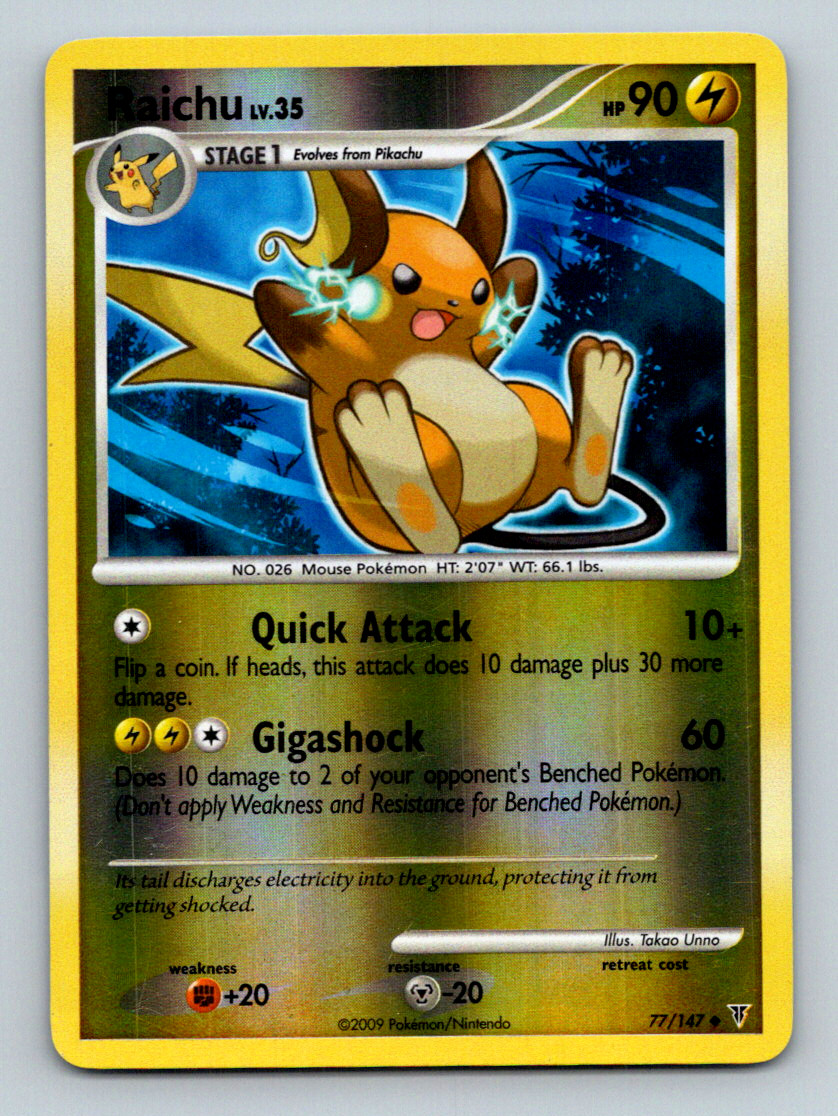 Raichu Uncommon Supreme Victors 77 LP