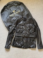 belstaff Leather Trialmaster 2.0 Uk 44 /IT54 2XL  Black RRP £1295 Trailmaster