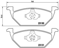 2X Brembo Bremsbelagsatz, Scheibenbremse P 85 041 FüR Audi Seat Skoda Vw