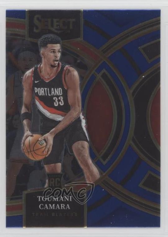2023-24 Panini Select Premier Level Blue Toumani Camara #115 12g7