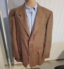 Karl Lagerfeld Paris Lutece Sport Coat Mens 44XLG Jacket Houndstooth Cashmere